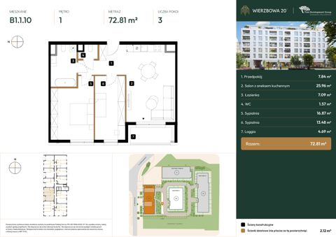 Plan 3 pok. 73m²