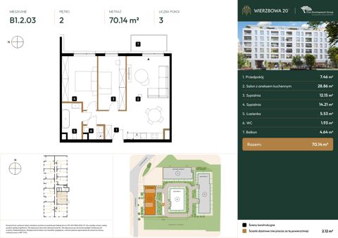 Plan 3 pok. 70m²