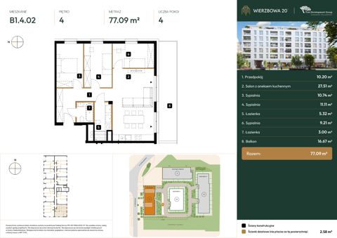Plan 4 pok. 77m²