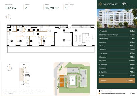 Plan 5 pok. 117m²