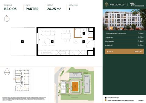 Plan 1 pok. 26m²