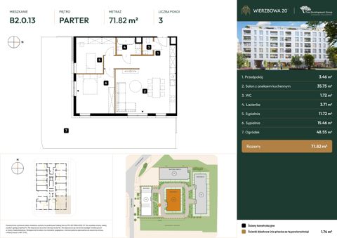 Plan 3 pok. 72m²