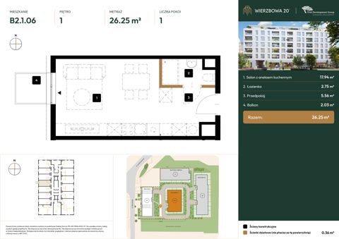 Plan 1 pok. 26m²