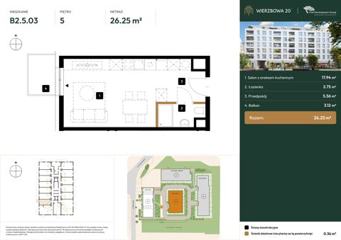 Plan 1 pok. 26m²