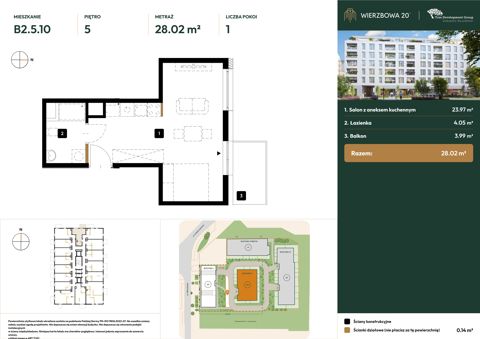 Plan 1 pok. 28m²