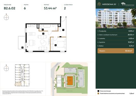 Plan 2 pok. 53m²
