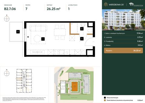 Plan 1 pok. 26m²