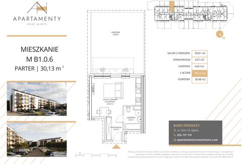 Plan 1 pok. 30m²