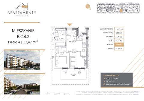 Plan 2 pok. 33m²