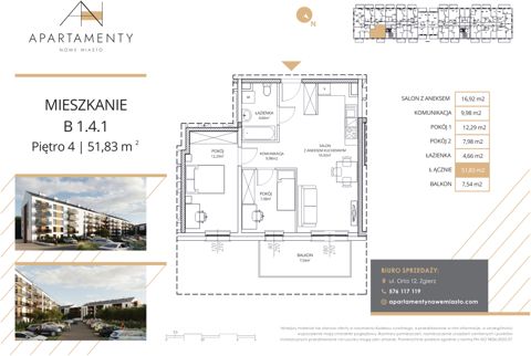 Plan 3 pok. 52m²