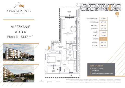 Plan 3 pok. 63m²