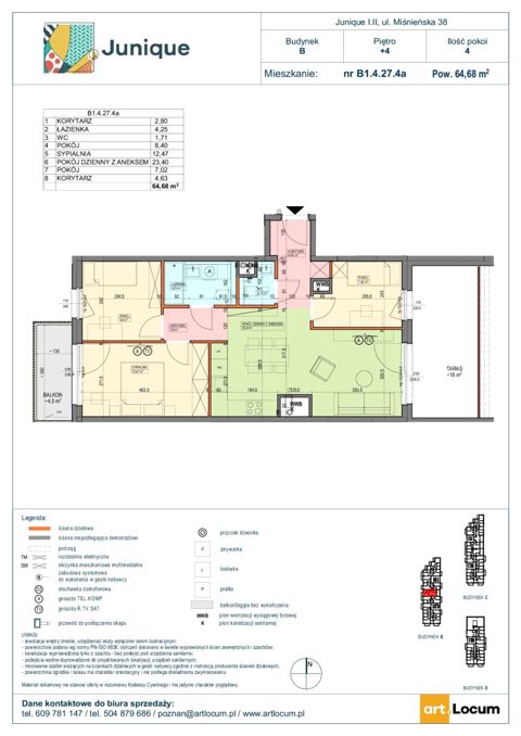 Plan 4 pok. 65m²