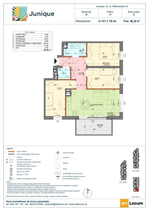 Plan 4 pok. 66m²