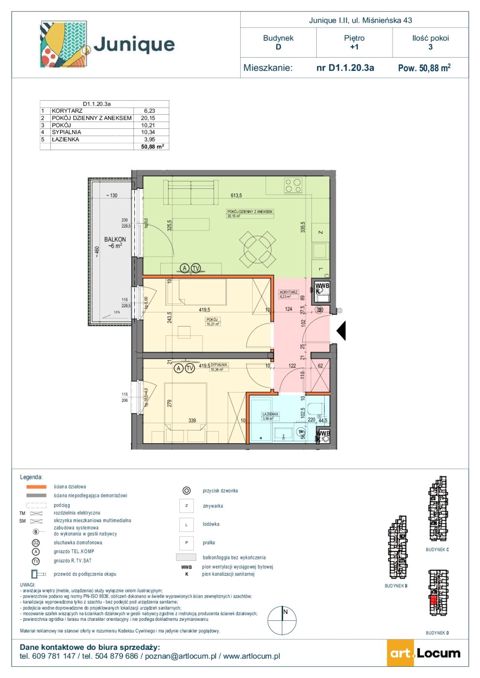 Plan 3 pok. 51m²