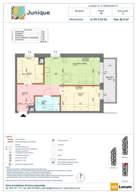 Plan 3 pok. 49m²