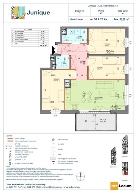 Plan 4 pok. 66m²