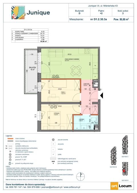 Plan 3 pok. 51m²