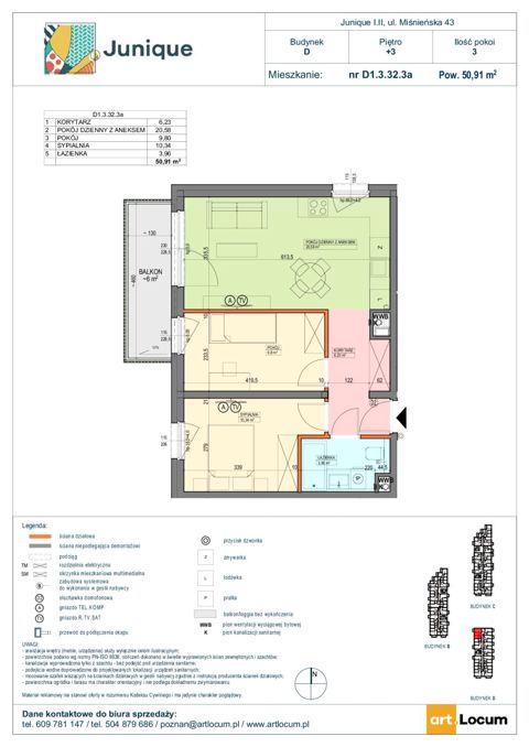 Plan 3 pok. 51m²