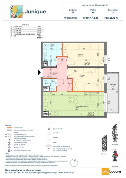 Plan 3 pok. 59m²