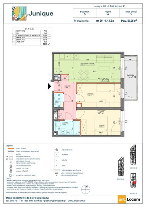 Plan 3 pok. 59m²