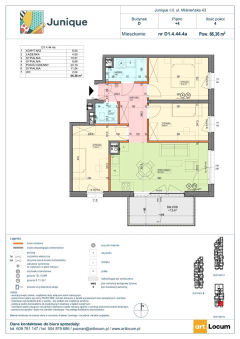 Plan 4 pok. 66m²