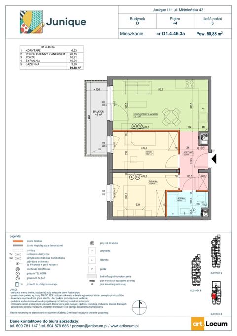 Plan 3 pok. 51m²