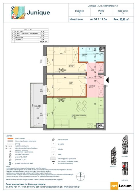 Plan 3 pok. 51m²