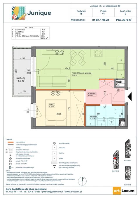 Plan 2 pok. 37m²