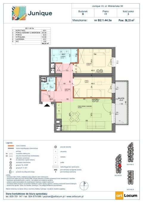 Plan 3 pok. 56m²