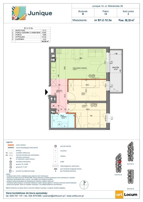 Plan 3 pok. 50m²
