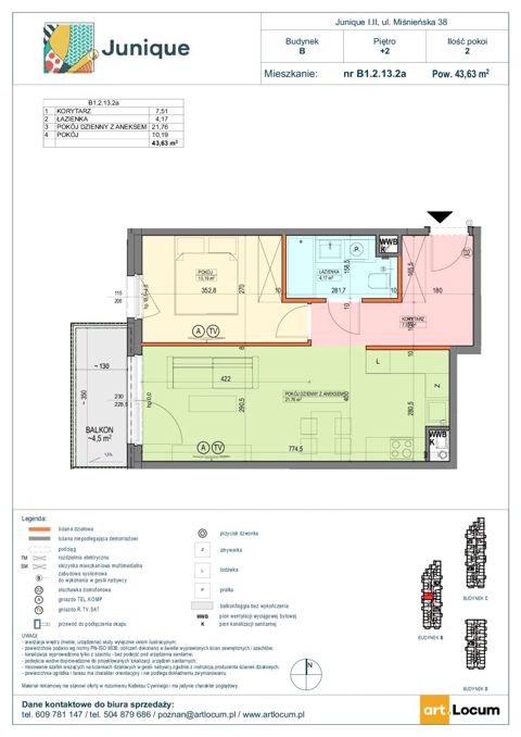 Plan 2 pok. 44m²