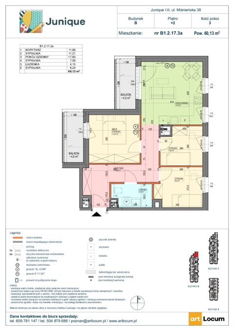 Plan 4 pok. 60m²