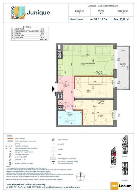 Plan 3 pok. 50m²