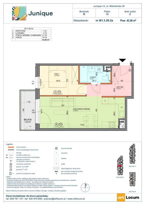 Plan 2 pok. 44m²