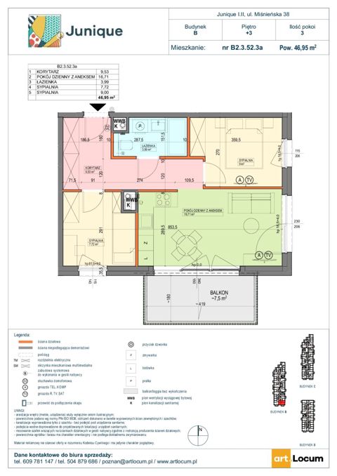 Plan 3 pok. 47m²