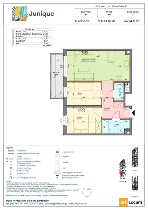 Plan 3 pok. 54m²