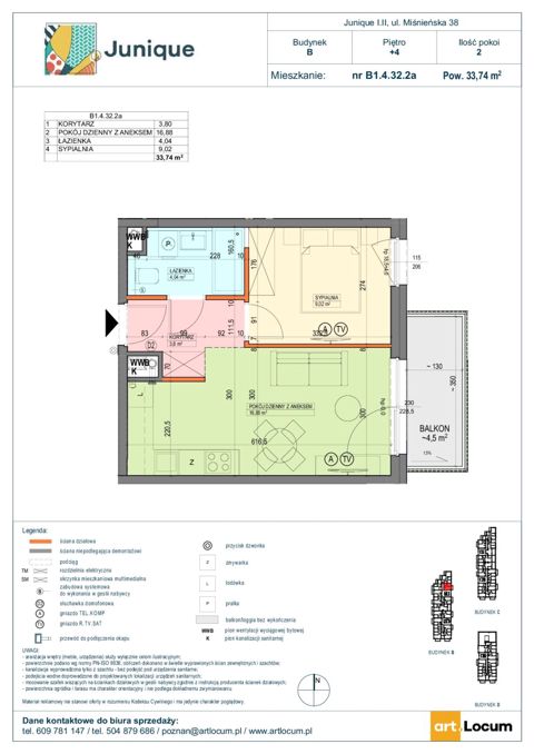 Plan 2 pok. 34m²
