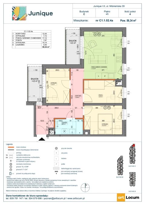 Plan 4 pok. 59m²