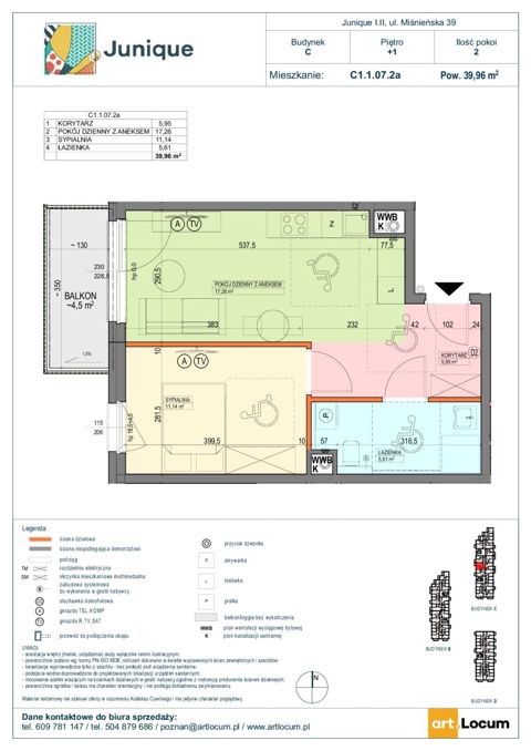 Plan 2 pok. 40m²