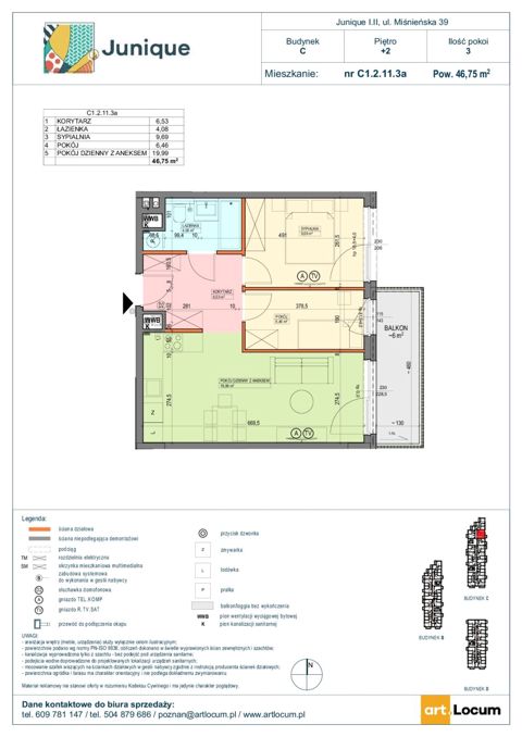 Plan 3 pok. 47m²