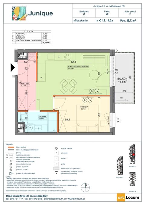 Plan 2 pok. 37m²