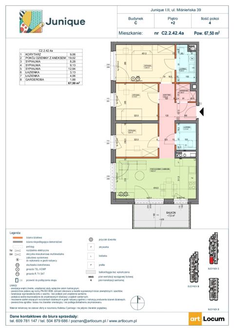 Plan 4 pok. 68m²