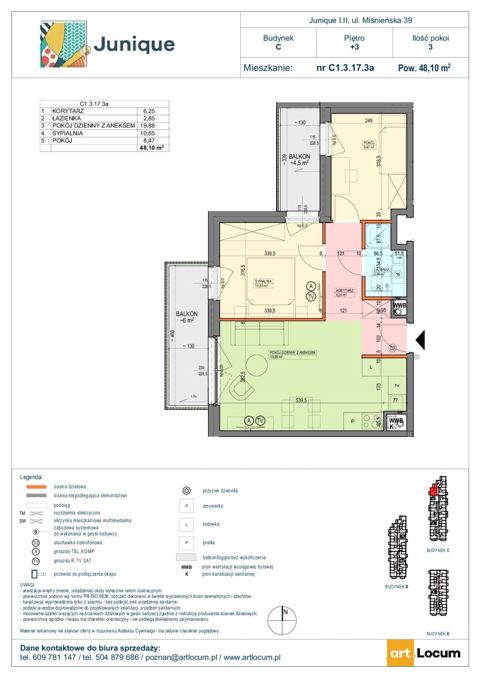 Plan 3 pok. 48m²