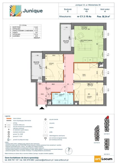 Plan 4 pok. 59m²