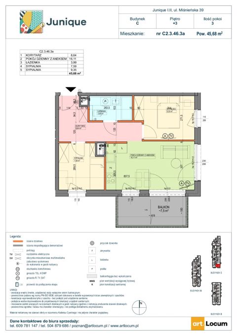 Plan 2 pok. 46m²