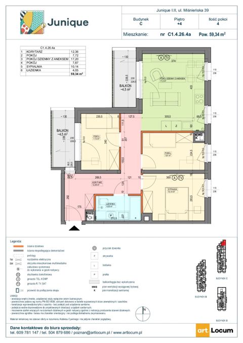 Plan 4 pok. 59m²