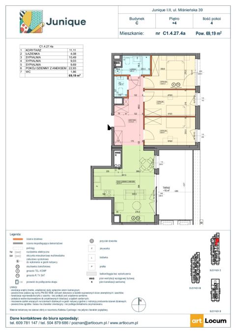 Plan 4 pok. 69m²