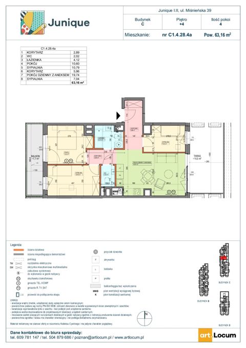 Plan 4 pok. 63m²