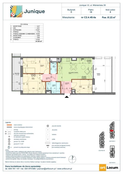 Plan 4 pok. 61m²