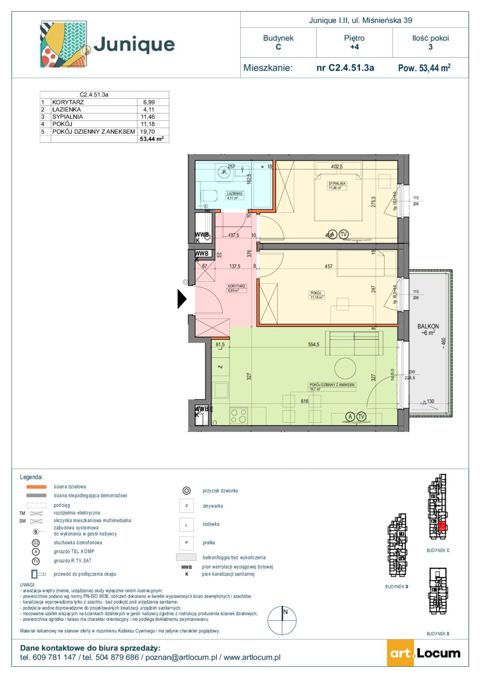 Plan 3 pok. 53m²
